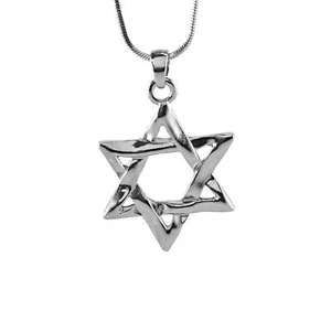 DAVIDSSTERN"" Halskette Israel Amulett Anhänger Charm jüdisch Judaica Schmuck Geschenk - Bild 1 von 7