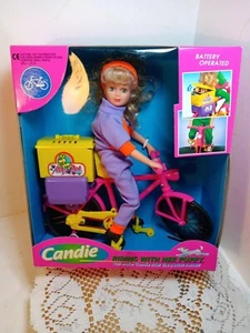 Vintage 1994 Candie Doll Riding With Her Puppy Battery Operated Toy. New - Picture 1 of 11