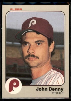1983 Fleer John Denny #158 Philadelphia Phillies - Image 1 of 2