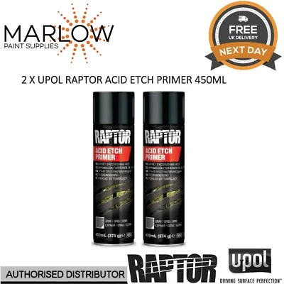 UPOL 2 X U-POL RPTEP/AL RAPTOR ACID ETCH PRIMER AEROSOL 450ML - GREY