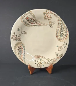 222 Fifth Indira dinner plate 10 1/2" paisley design - Picture 1 of 5