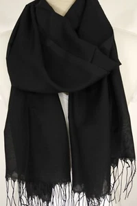 Turkish Original Plain Pashmina Wrap Lighter Weight - Bild 1 von 16