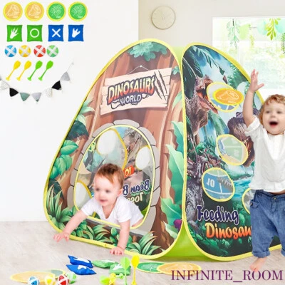 Pop Up Tent Dinosaur Multifunctional Game House Infant Baby Indoor & Outdoor Kid - Image 1 of 4