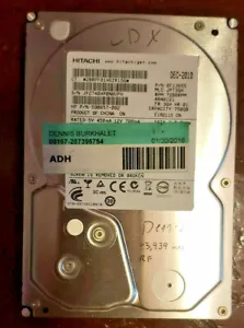 Hitachi HDS721075CLA332 750GB, Internal, 7200 RPM 3.5" Hard Drive Storage, As-is - Picture 1 of 2