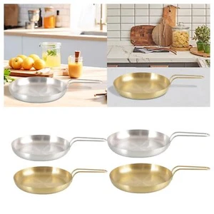 Stainless Steel Frying Pan Barbecue Tableware Grill Plate Versatile Easy to Pan - Picture 1 of 26