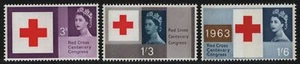 Großbritannien 1963 - Mi-Nr. 362-364 y ** - MNH - Phosphor - Rotes Kreuz (II) - Bild 1 von 2