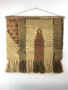Large Vintage Woven Wool Wall Hanging - Picture 1 of 20