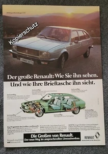 RENAULT 20/30 - Vintage Poster Werbung Reklame Bild (っ◔◡◔)っ Tadellos! - Bild 1 von 1