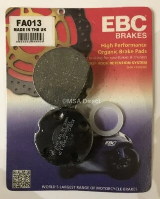 Pastillas de freno delanteras orgánicas EBC para HONDA CB750 F / F1 (1976 a 1977) / K7 (1978) Foto 1 de 4