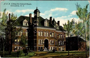 GREENSBORO, CAROLINA DEL NORTE - UNIVERSIDAD A & M PARA PERSONAS DE COLOR - POSTAL ANTIGUA - Imagen 1 de 2