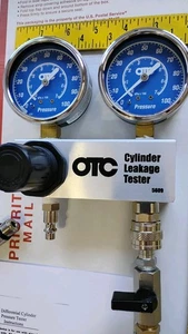 OTC EAST ATS AIRCRAFT COMPRESSION TESTER .040 ORIFICE LYC CON ROTAX TESTED GOOD - Picture 1 of 4