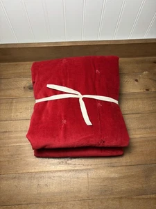 Pottery Barn Velvet Tufted Sham ~ King ~ Red - Picture 1 of 9