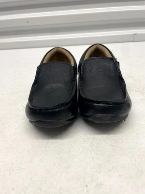 Place Boys US 11 Dress Shoes Black Faux Leather Round Toe Slip On Casual Loafers - Image 1 of 4