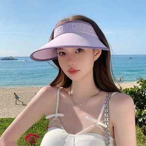 Summer Uv Protection Summer Hat With Wide Brim And Breathable Ice Silk For - Picture 1 of 12