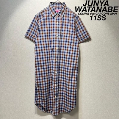 11SS Junya Watanabe Comme Des Garcons Hombre Camisa Vestido a Cuadros Foto 1 de 4