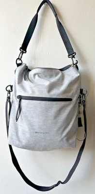 Bolsa tiracolo Sherpani Vale antirroubo bolsa de ombro preta/cinza dobrável CE - Imagem 1 de 4