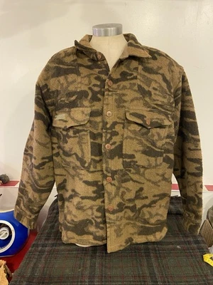 Columbia Camouflage Wool Camo Button Jacket Size XL Men's - Image 1 of 4