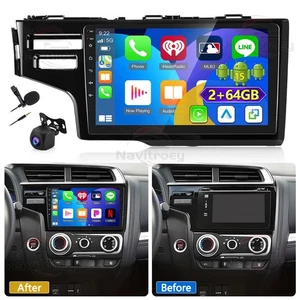 2+64GB CarPlay For Honda Fit 2014-2018 Android 15 Car Stereo Radio GPS Navi +Cam - Imagen 1 de 24