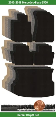 Juego de alfombrillas bereber personalizadas para Mercedes-Benz G500 2002-2008 (5 piezas) #ARH Foto 1 de 4