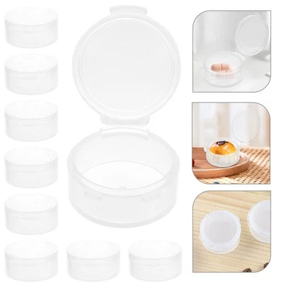 10 Pcs Round Storage Container Clear Containers with Lids Travel - Image 1 of 4