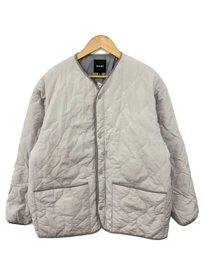 BEAMS military liner down Jacket gray M Used - Image 1 of 4