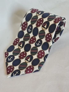 Cravatta geometrica Tommy Hilfiger ancoraggio barca a vela - Foto 1 di 8