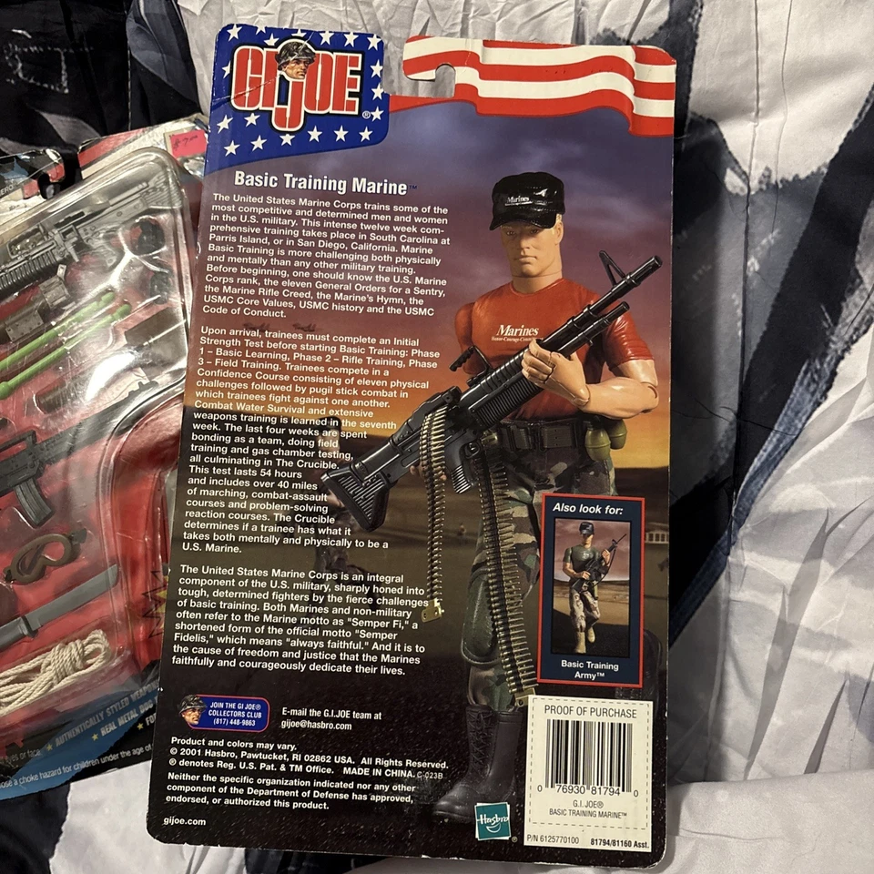 G.I. Figura de acción Joe Basic Training Marine nueva sellada Hasbro 2001 Foto 1 de 2