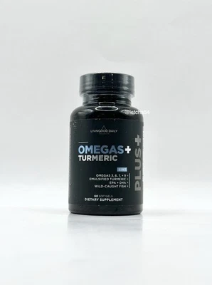 Livingood Daily Omegas + Cúrcuma 5 em 1 (60 Cápsulas Gelatinosas) Omega Living Good Daily - Imagem 1 de 4