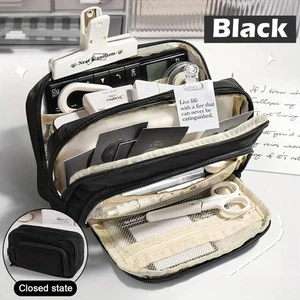 Multi-layer Pencil Case – Spacious, Versatile Storage for School or Makeup - Picture 1 of 23