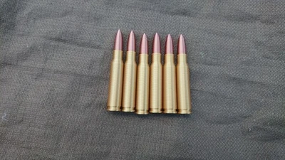 6x 3D Printed Replica historical Bullets shells Cosplay Prop 7.62 x 51 Nato - Image 1 of 3