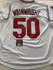 ADAM WAINWRIGHT SIGNED STL CARDINALS JERSEY JSA Coa Rare Inscription! - Picture 1 of 3
