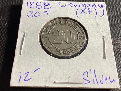 1888 Germany 20 Pfennig GREAT DETAILS # 154 - Image 1 of 2