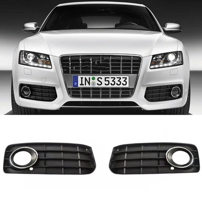 🥇Un par de parachoques delantero antiniebla cubierta rejilla para Audi A5 S-Line S5 2009-2011 Foto 1 de 4