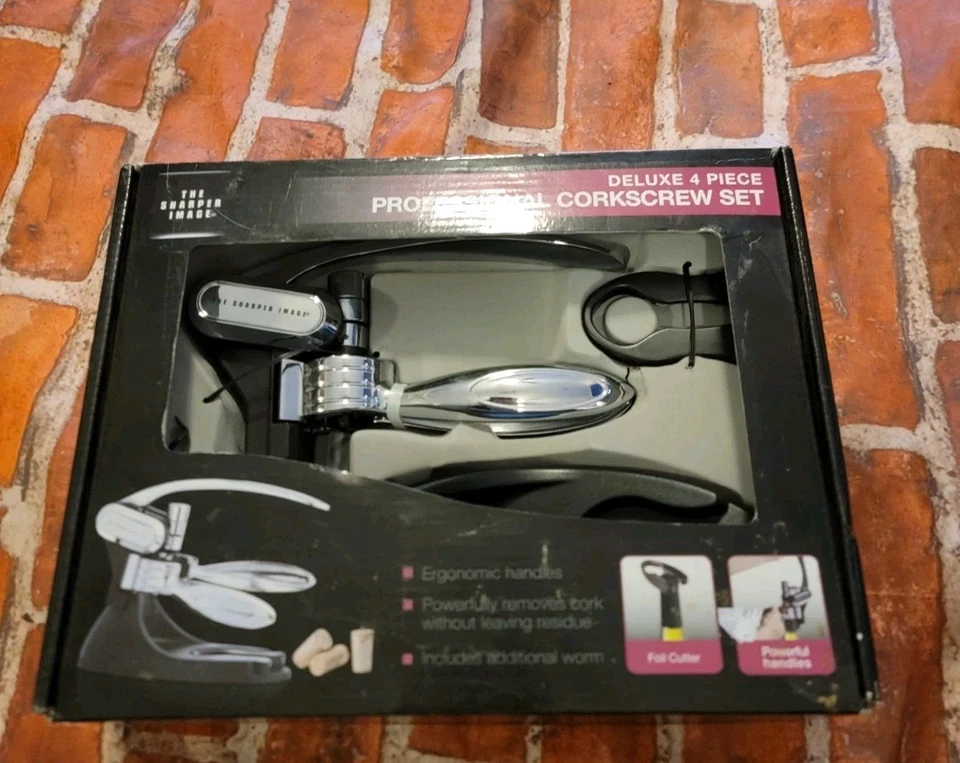 Deluxe 4 Pc Corkscrew Set Sharper Image Professional - Image 1 of 1