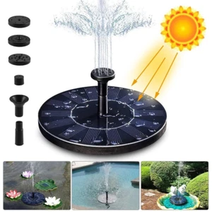 Solarpumpe Solar Springbrunnen Fontäne Gartenbrunnen Teichpumpe Wasserspiel - Bild 1 von 12