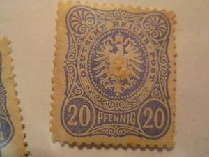 GERMANY  Sc  40a grayish ultramarine  MNH but might be MH priced as MH  Cat $110 - Picture 1 of 2
