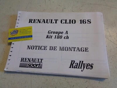 MANUALE - CATALOGO ISTRUZIONI DI MONTAGGIO RENAULT CLIO 16V GR.A - COPIA - Immagine 1 di 2