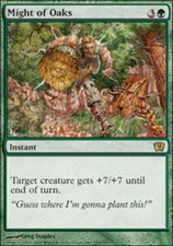 1x Might of Oaks LP, English MTG 9th Edition