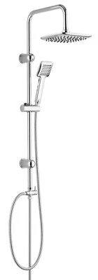 Duschsäule Lucca mit Kopfbrause Überkopfbrause Regendusche verchromt - Bild 1 von 4