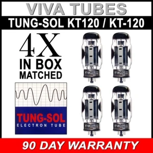 Brand New Factory Matched Quad (4) Tung-Sol Reissue KT120 / KT-120 Vacuum Tubes - Picture 1 of 1