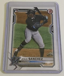 Jesus Sanchez 2021 Bowman Rookie RC #100 Miami Marlins - Picture 1 of 1