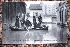 PARIS / INONDATIONS 1910 / RUE FELICIEN DAVID - Picture 1 of 1