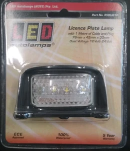 35BLM1P - (Licence Plate Lamp) - 1Metre of cable an Plug - 12/24v - Picture 1 of 2