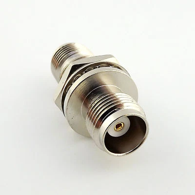 Adapter TNC Female to TNC Female Jack Nut Bulkhead Straight Coax RF Connetor F/F - Image 1 of 4