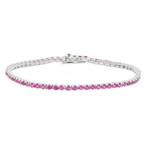 URANIA PREZIOSI - Bracciale Tennis in argento con brillanti da 2 mm - 18 cm - Picture 1 of 2