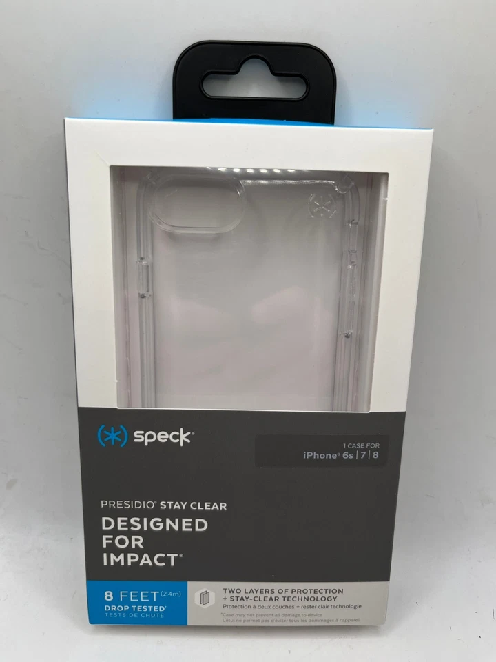 Speck Presidio Stay Clear Case For iPhone 8 iPhone 7 iPhone SE 2022 iPhone 2020 - Image 1 of 4