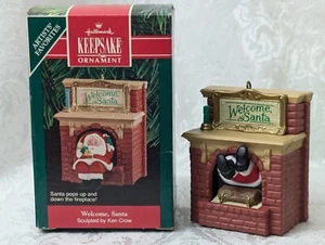 Hallmark Keepsake 1990 Welcome Santa By Ken Crow Christmas Ornament - Picture 1 of 9