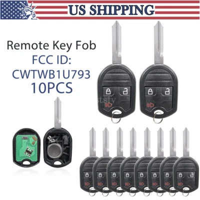 Lote para 2011 2012 2013 2014 2015 2016 Ford F150 F250 F350 chaveiro com controle remoto de carro - Imagem 1 de 4