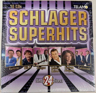 10 CDs *Schlager Superhits* Shop24direct - NEU & OVP - Amigos, Roland Kaiser…. - Bild 1 von 2