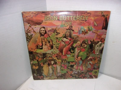 Iron Butterfly ‎ Live 1970 Vinyl LP Record Album - Image 1 of 4